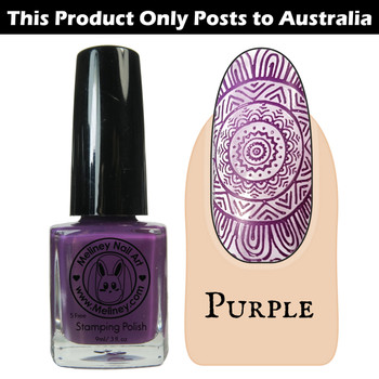 Meliney Nail Art Stamping Polish 9ml Purple Meliney Nail Art Stamping Polish 9ml Purple