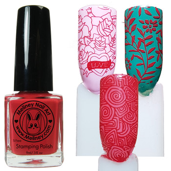 Meliney Nail Art Stamping Polish 9ml Red Meliney Nail Art Stamping Polish 9ml Red