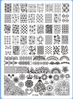 XY-B02 Image Plate for Stamping Nail Art Designs XY-B02 Image Plate for Stamping Nail Art Designs