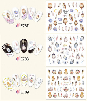11pc Owl Nail Stickers 11pc Owl Nail Stickers