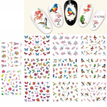 Nail Art Stickers - Butterfly Birds Nail Art Stickers - Butterfly Birds