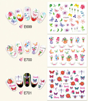 11pc Butterfly Birds Nail Stickers 11pc Butterfly Birds Nail Stickers