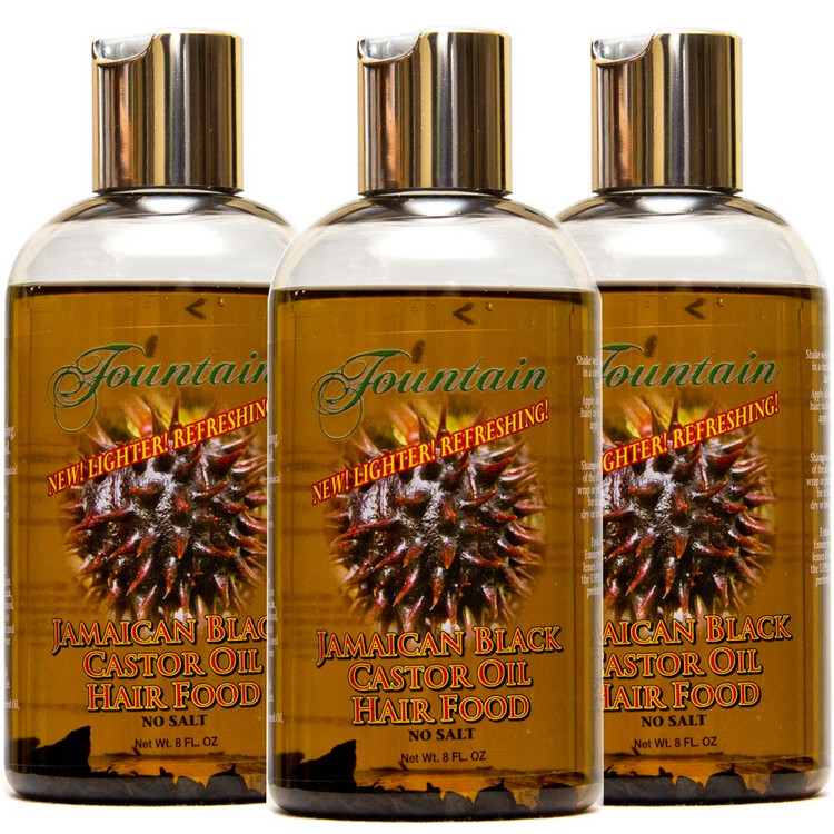Fountain Jamaican Black Castor Oil Hair Food 8 Oz 3-Pack