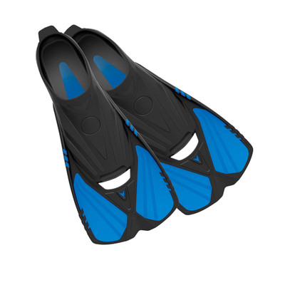 Aqualine - Short Snorkeling Swim Fins by Deep Blue Gear