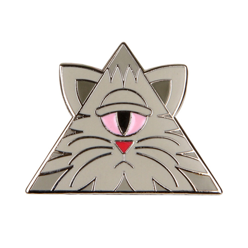 Illuminati Kitty Enamel Pin