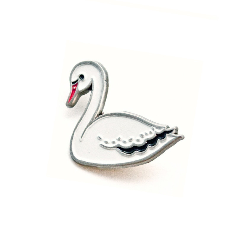 White Swan Enamel Pin