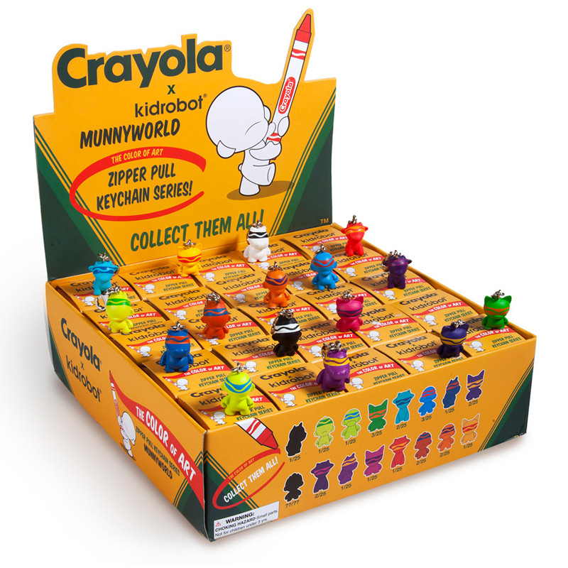 Crayola Munny Zipperpulls : Case of 25