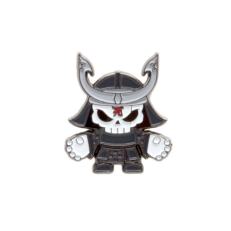Skullhead Samurai Enamel Pin