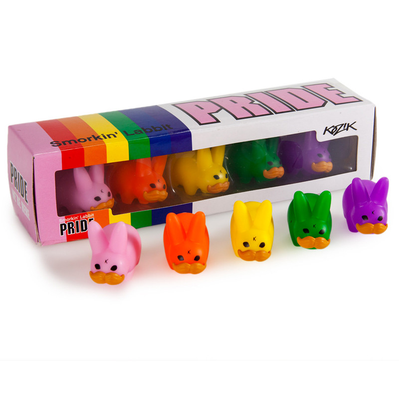 Mini 'Stache Labbit Pride 5-Pack