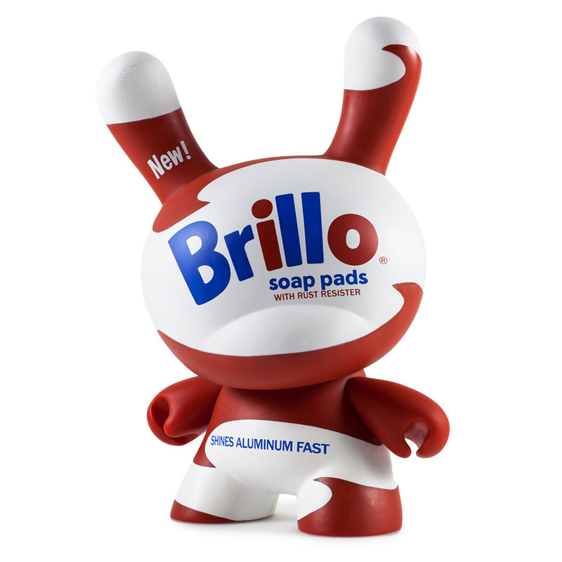 Andy Warhol 8 inch Masterpiece Dunny : White Brillo