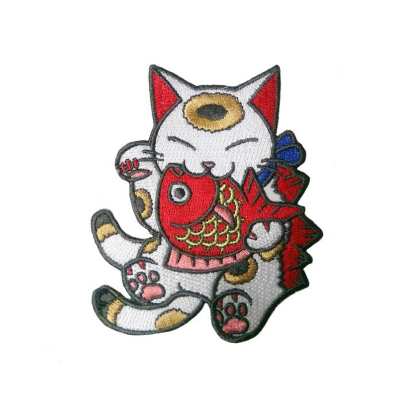 Negora & Koi Embroidered patch by Konatsu