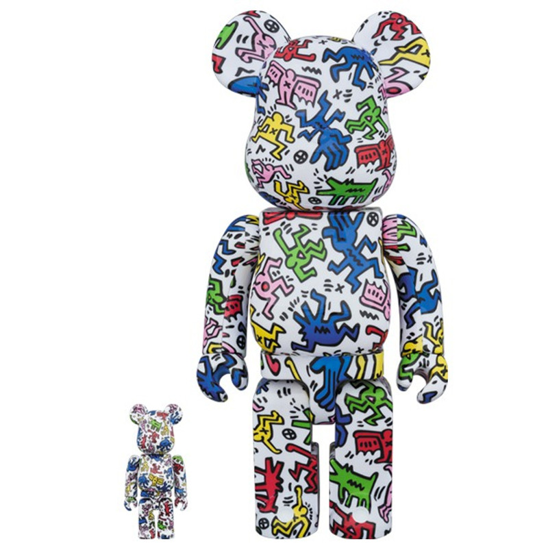Be@rbrick 400% and 100% : Keith Haring