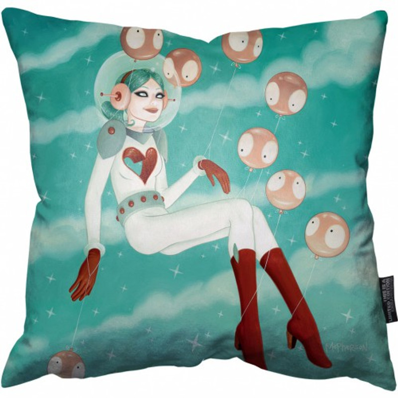 Laughing Through Chaos Pillow by Tara McPherson