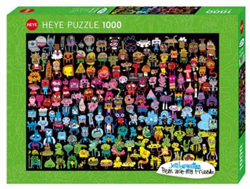 Doodle Rainbow 1000 Piece Puzzle by Jon Burgerman