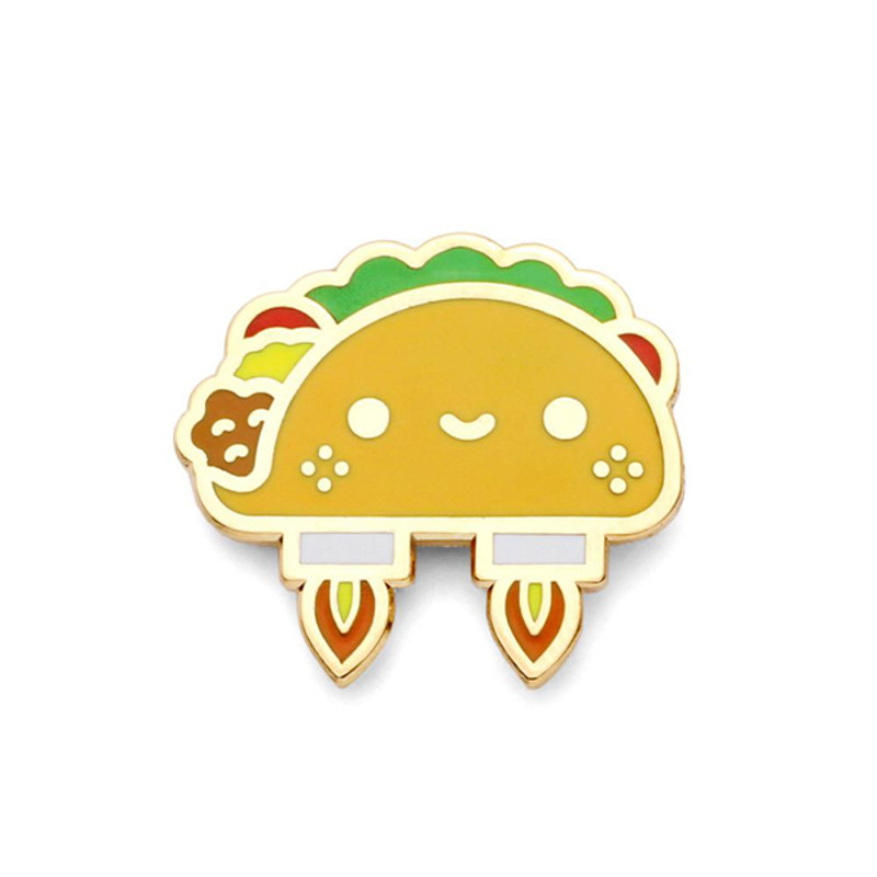 Space Taco Enamel Pin