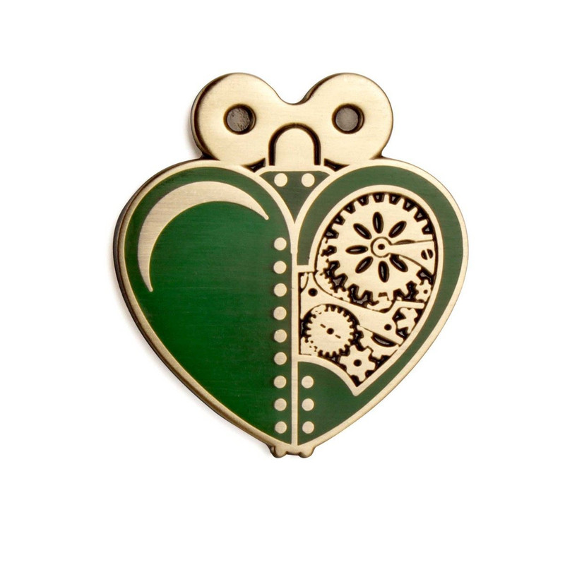 Woodsman's Heart Green Enamel Pin