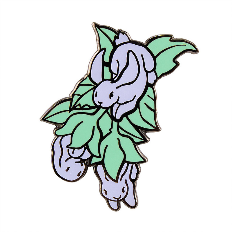 Bunny Blossom Glow Enamel Pin