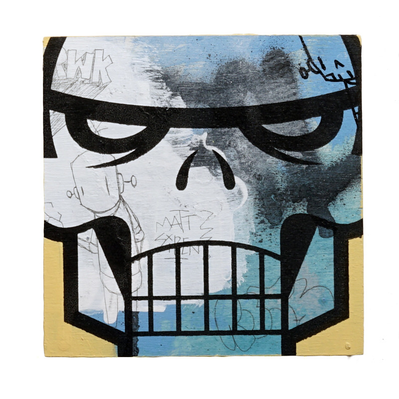 Matt Siren X ChrisRWK Skull 1 by Matt Siren *SOLD*