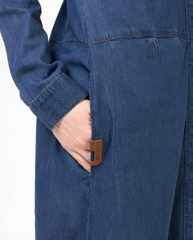 Full Front Open Fine Denim Jilbab Abaya Islamic Fashion Full Front Open Fine Denim Jilbab Abaya Islamic Fashion
