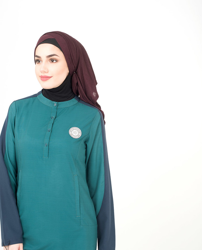 Green Navy  Casual Jilbab  Abaya Jilbab  Islamic Fashion 