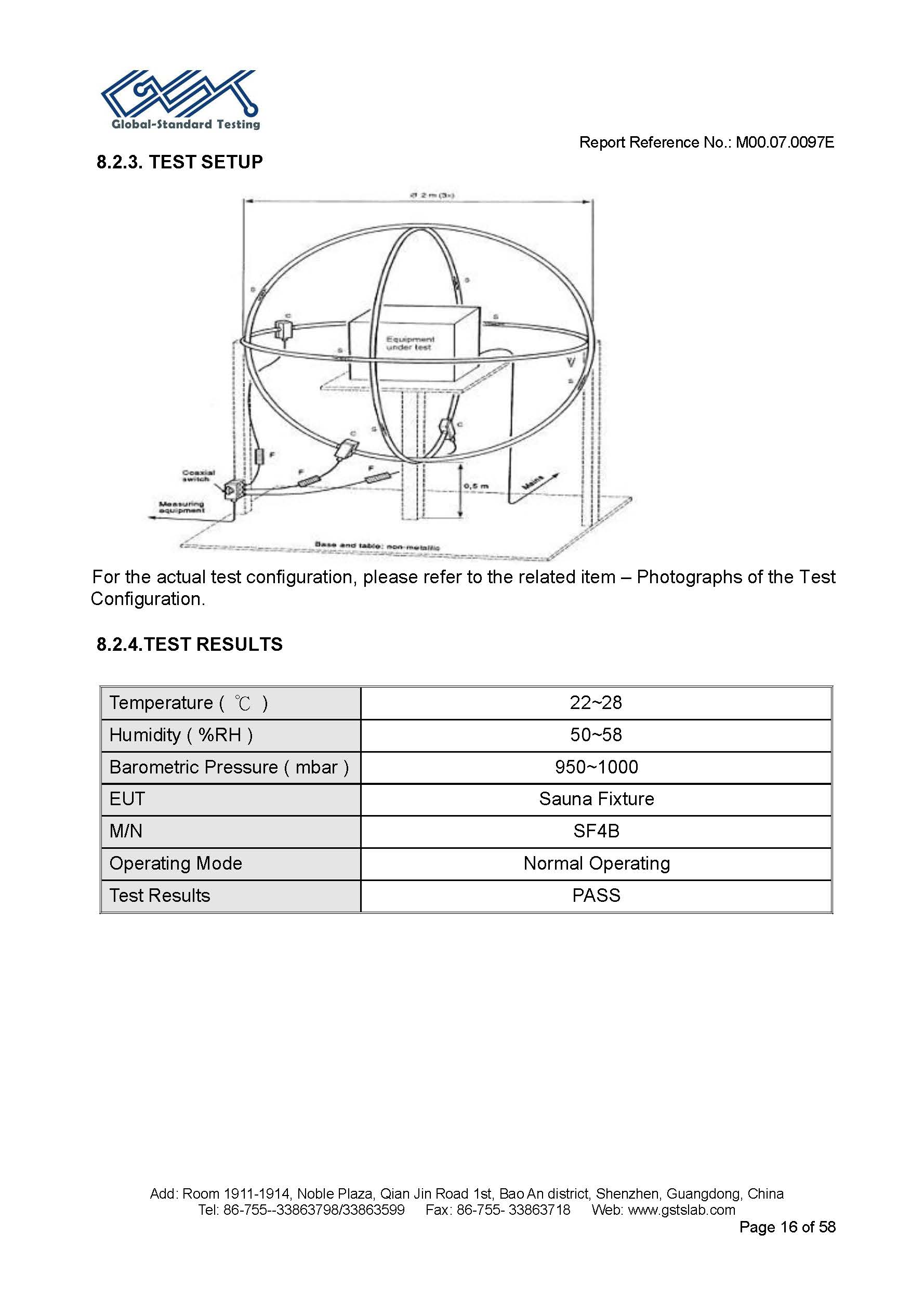 Sauna Fix EU CE EMC Test Report Page 16