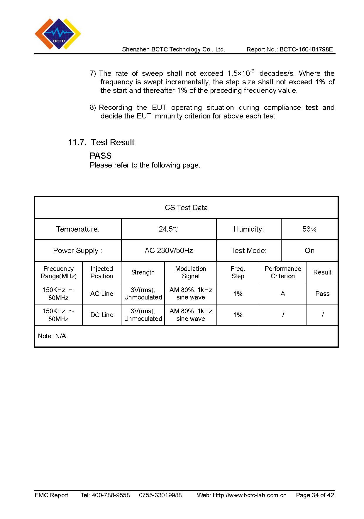 Tri-Oxy FRESH EMC Report Page 34