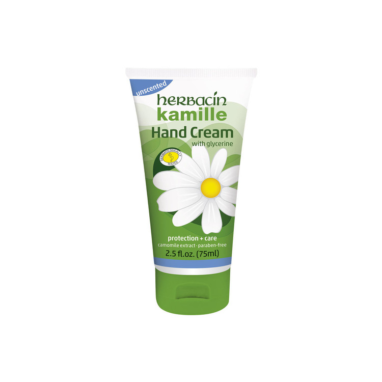 Herbacin kamille Hand cream - unscented - tube 2.5 fl. oz.