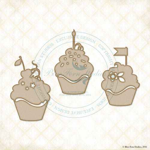 Blue Fern Studio Chipboard Party Cakes