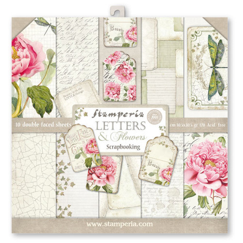Stamperia - Letters & Flowers - Scrapbooking 12 x 12 Collection Pack