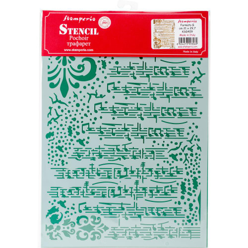 Stamperia - Stave - Stencil G 8.27" X 11.69"