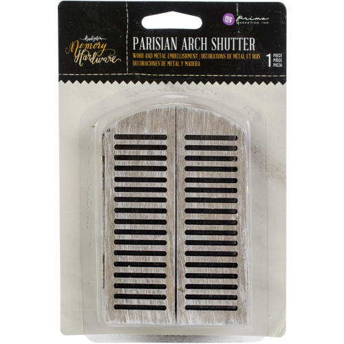 Prima - Frank Garcia Memory Hardware - Parisian Arch Shutters 3"X4.5"