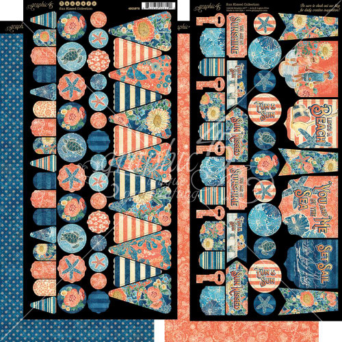 Sun Kissed - Banners Cardstock Die-Cuts - Graphic 45