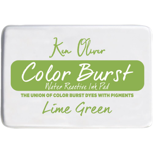 Color Burst Ink Pad - Lime Green - Ken Oliver
