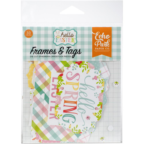 Hello Easter Frames & Tags Cardstock Die-Cuts - Echo Park Paper