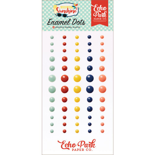 Good Day Sunshine - Adhesive Enamel Dots - Echo Park