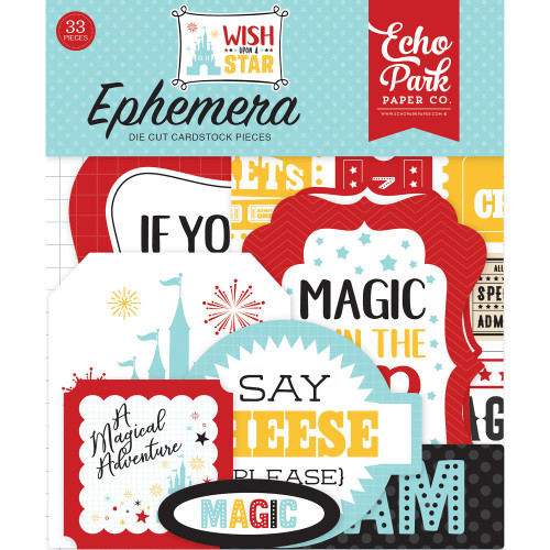 Wish Upon A Star - Ephemera Cardstock Die-Cuts - Echo Park