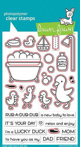 Rub-A-Dub-Dub -Clear Stamp Set LF1583- Lawn Fawn