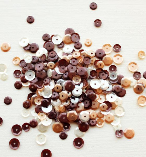 Neat & Tangled Sequin Mix - Coffee & Cream