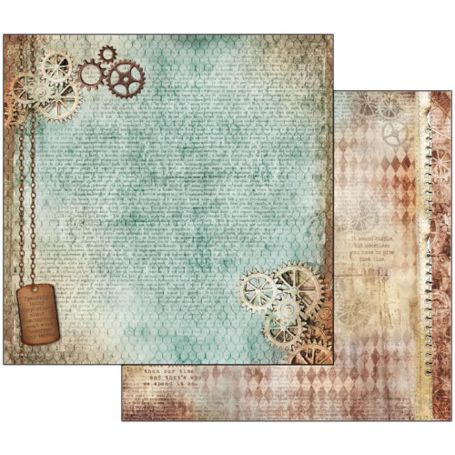 Stamperia - Double sided 12x12 Paper - Clockwise Mechanism