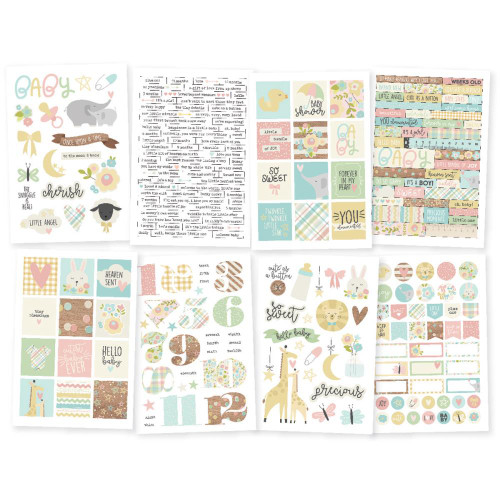 Oh Baby! - Stickers 4"X6" 8/Pkg - Simple Stories