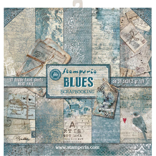 Stamperia - Blues - Scrapbooking 12 x 12 Collection Pack