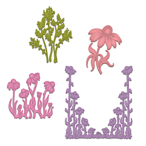 Heartfelt Creations Backyard Blossoms Collection - Garden's Edge Coneflower Die