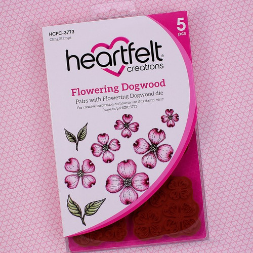 Heartfelt Creations Cling Rubber Stamp Set - Flowering Dogwood