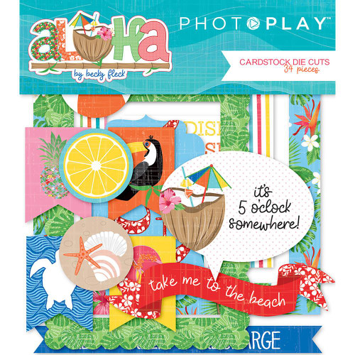 Photoplay - Aloha - Cardstock Die-Cuts 34/Pkg