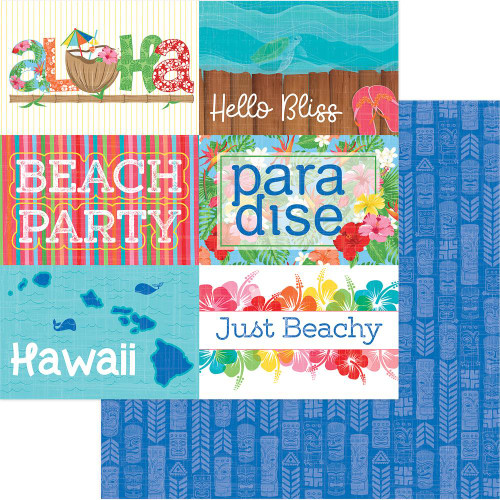 Photoplay - 12x12 scrapbook paper - Aloha - Paradise