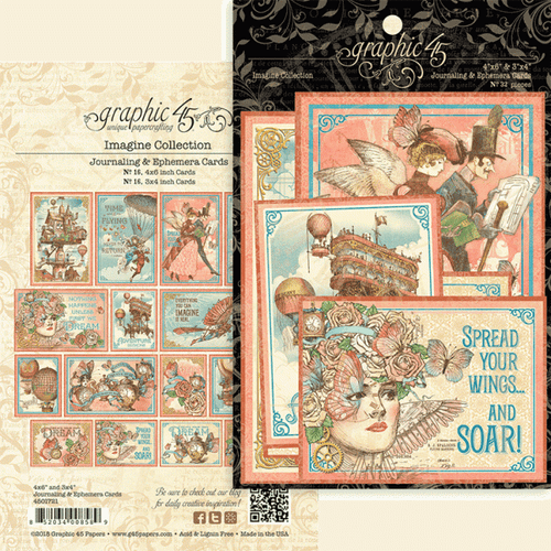 Imagine - Ephemera Journaling Cards - Graphic 45