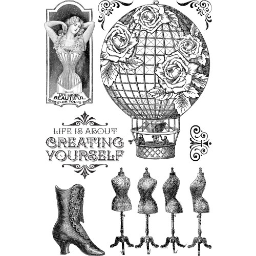 Imagine - Create Yourself - Graphic 45 Clear Acrylic Stamps