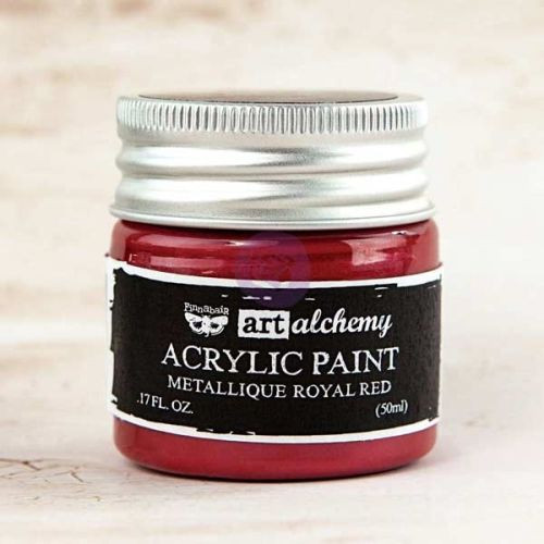 Prima Finnabair Acrylic Paint Metallique Royal Red