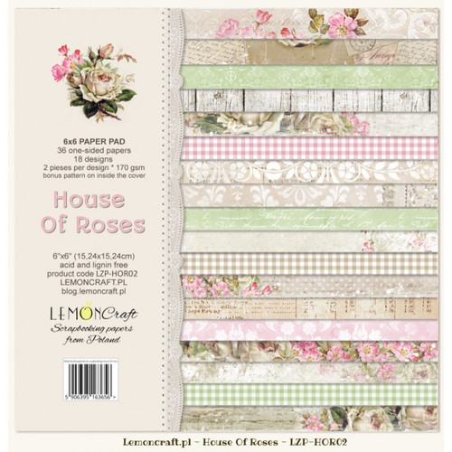 LemonCraft - House of Roses - Scrapbooking 6x6 Paper Pad