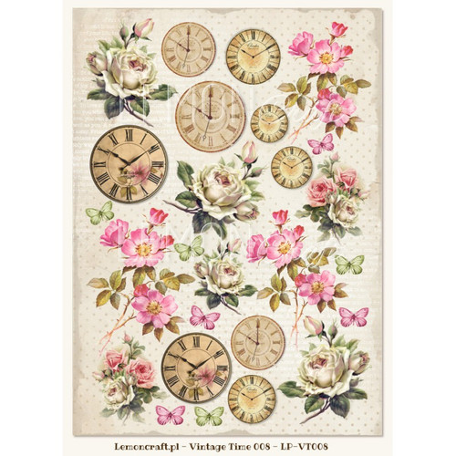 LemonCraft - House of Roses - Decorative paper - Cut-apart Icons & Images - Vintage Time 008